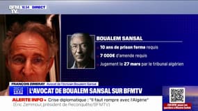 "Il n'y a pas de procès équitable": l'avocat de Boualem Sansal dénonce la peine requise contre l'écrivain franco-algérien