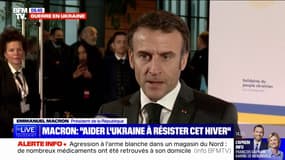 Emmanuel Macron veut aider les Ukrainiens "à résister pendant cet hiver"