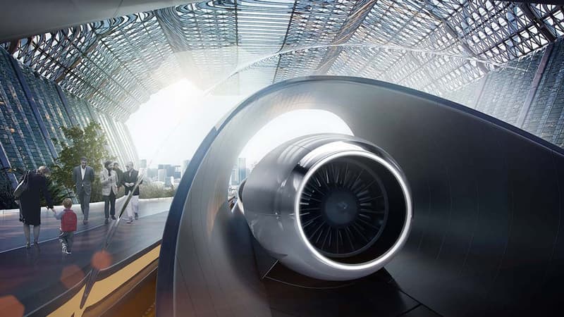 La "Passenger Hyperloop Capsule" d'Hyperloop sera assemblée à Toulouse. Elle mesurera 30 mètres de long, 2,7 mètres de diamètre et pèsera 2 tonnes.