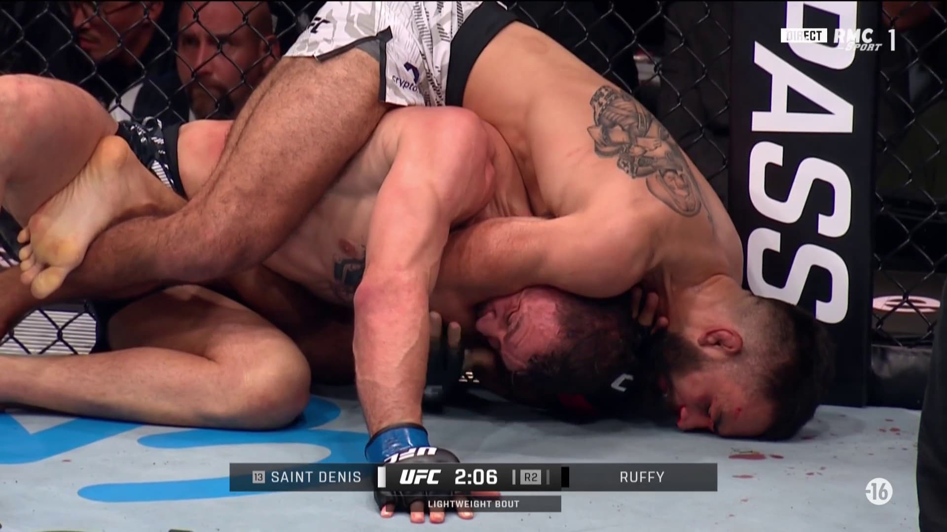 Benoît Saint Denis lors de l'UFC Paris 2025, le 6 septembre.