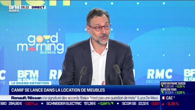 Emery Jacquillat (Camif) : Camif se lance dans la location de meubles - 18/09