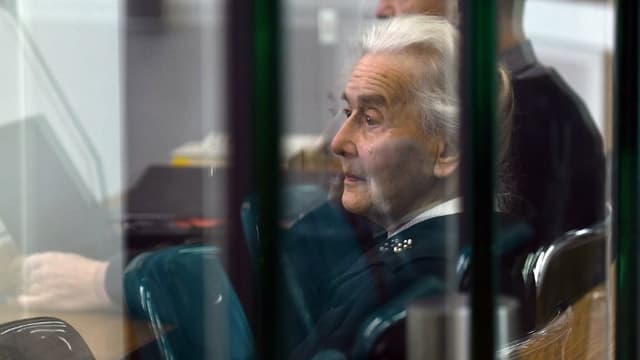 Ursula Haverbeck au tribunal de Berlin, le 16 octobre 2017