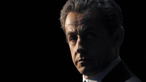 Nicolas Sarkozy le 10 avril 2012, sur un plateau de Canal +.