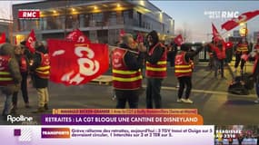 Un blocage de la CGT à la cuisine centrale de Disneyland