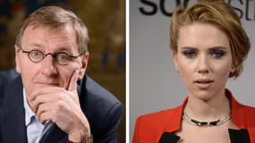 Grégoire Delacourt et Scarlett Johansson.