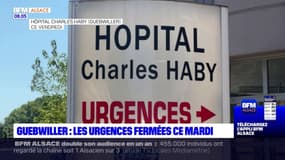 Haut-Rhin: les urgences de Guebwiller fermées ce mardi