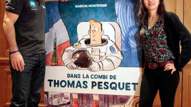 Thomas Pesquet et Marion Montaigne Thomas Pesquet et Marion Montaigne