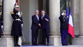 Keir Starmer accueilli à l'Elysée par Emmanuel Macron le 17 février 2025