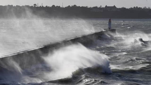 Des rafales de vent à Saint-Malo, le 27 décembre 2020 (illustration).