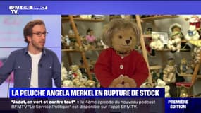 Cet ours en peluche à l'effigie d'Angela Merkel est en rupture de stock