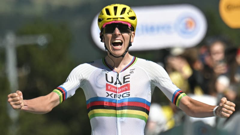 Tadej Pogacar remportant la 3e etape du Tour de France le 6 juillet 2026 2315975