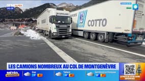 Le col de Montgenèvre saturé par les poids-lourds
