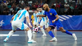 Ouassini GUIRIO (France) lors d'un match amical de futsal contre l'Argentine, le 31/08/2024
