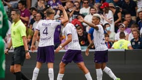La joie des Toulousains face à Lorient, le 21 août 2022.