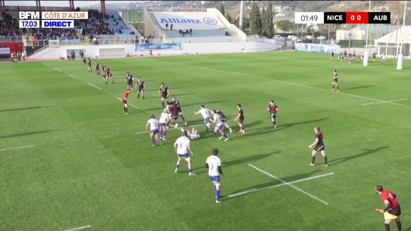 Rugby: le coup d'envoi du match du Stade Niçois contre Aubenas a été donné
