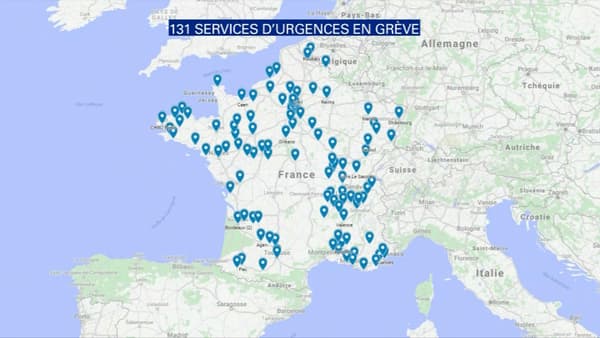 131 services d'urgences sont désormais concernés par la grève 131 services d'urgences sont désormais concernés par la grève