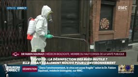 La désinfection des rues serait inutile et nocive pour l'Homme et l'environnement