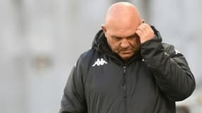 L'entraîneur de Metz Frédéric Antonetti, lors du match de la 11e journée de Ligue 1 contre Lens, le 24 octobre 2021 au Stade Bollaert-Delelis
