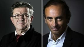 Jean-Luc Mélenchon et Eric Zemmour