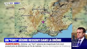 "Ça a duré une dizaine de secondes, mais ça a eu le temps de tout casser dans la maison", ce témoin raconte le séisme dans la Drôme
