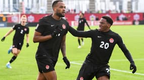 Jonathan David et Cyle Larin avec le Canada, en janvier 2022