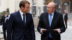Emmanuel Macron et Gérard Collomb, le 6 septembre 2017.