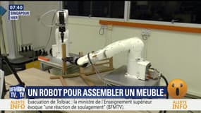 Un robot assemble un meuble en moins de 10 minutes
