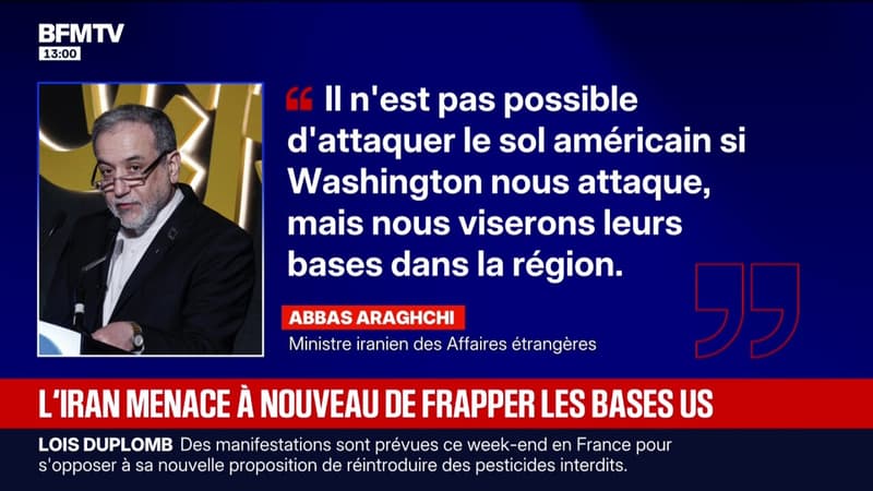 L'Iran menace à nouveau de frapper les États-Unis