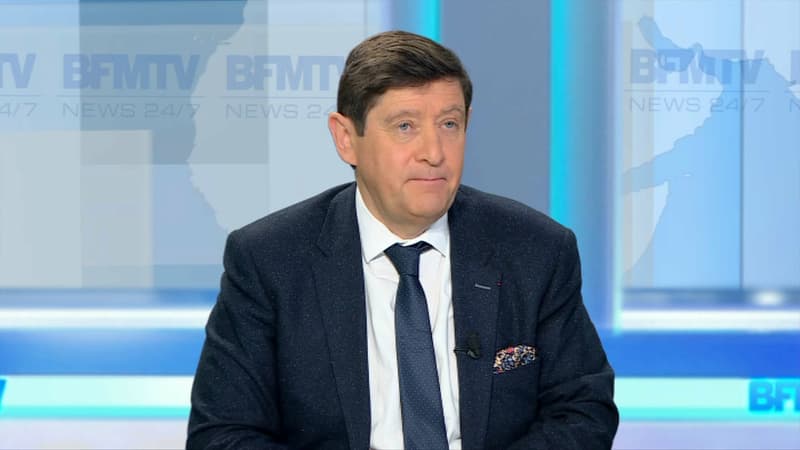 Patrick Kanner, ministre des Sports, invité de Ruth Elkrief sur BFMTV le 12 avril 2016.