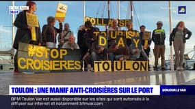 Toulon: une manif anti-croisières sur le port