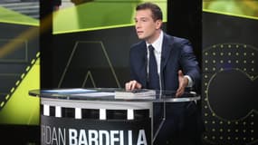 Le président du Rassemblement national Jordan Bardella sur le plateau de BFMTV le 18 novembre 2024 