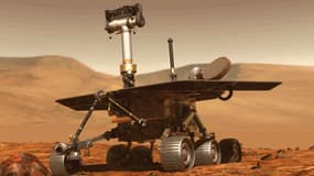 Image modélisée du rover de la Nasa Opportunity, qui parcourait Mars depuis 2004. 