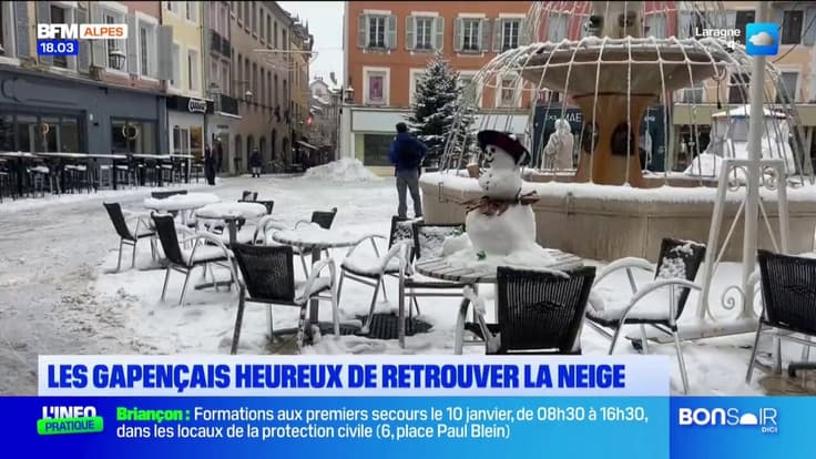 Les Gapençais heureux de retrouver la neige ❄️
