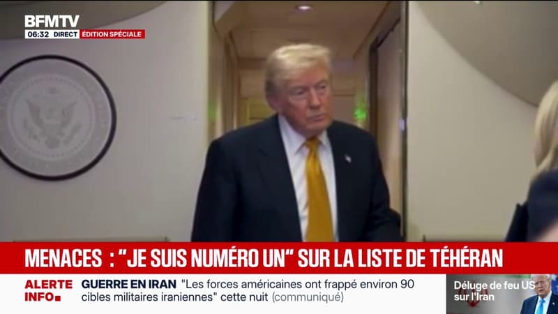 Donald Trump a dû changer d'avion au dernier moment pour son retour du sommet de l'Otan organisé en Turquie, en raison d'une menace potentielle de l'Iran