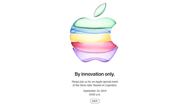 L'invitation Apple pour sa keynote de rentrée. 