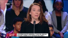 L'extrême droite au pouvoir ? "Je suis inquiète depuis 30 ans...Maintenant je n'ai pas de boule de cristal et la façon dont François Hollande le prédit est ridicule." @soubremarieanne #GGRMC 