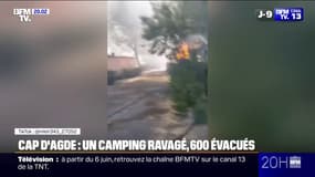 "Ça pétait dans tous les sens": le témoignage de vacanciers évacués lors de l'incendie dans un camping au Cap d'Agde