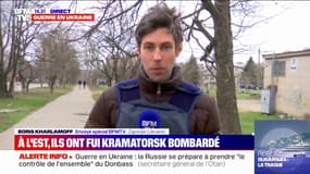 Guerre en Ukraine: à l'Est, les habitants de Kramatorsk fuient les bombardements