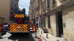 Un feu d'appartement s'est déclaré rue Marceau à Nice mercredi 26 avril 2023.