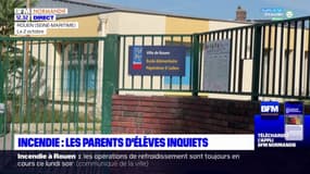 Incendie à Rouen: l'inquiétude des parents d'élèves