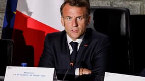 Emmanuel Macron à Mamoudzou, à Mayotte, le 21 avril 2025