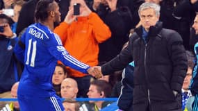 Didier Drogba et José Mourinho