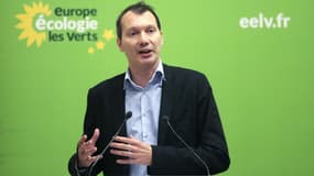 David Cormand, secrétaire national d'EELV, lors du conseil fédéral du parti le 9 avril 2016.