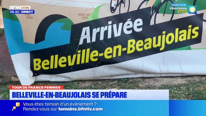 Tour de France Femmes : Belleville-en-Beaujolais, ville d'arrivée de l'étape, se prépare !