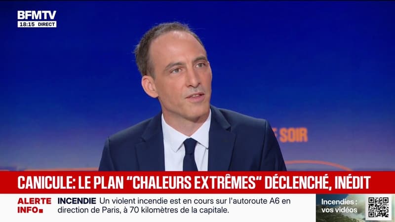 Canicule: "L'impréparation est totale", estime Raphaël Glucksmann, député européen "Place Publique"