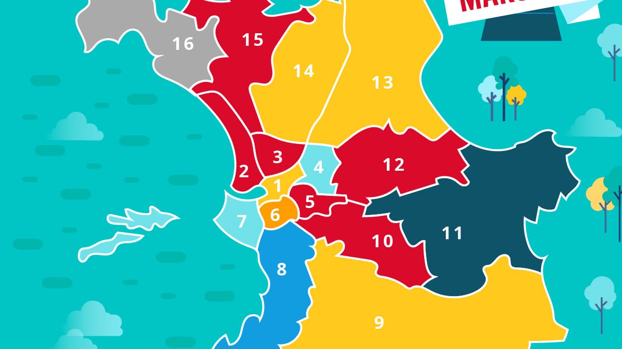 Variation des prix immobiliers à Marseille selon le baromètre LPI/SeLoger.