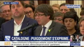 "Nous voulons maintenir la paix, le civisme et la dignité", assure Puigdemont
