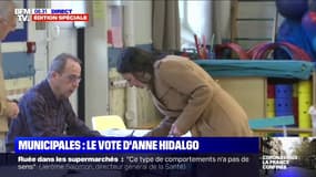 Municipales: Anne Hidalgo vient de voter 