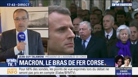 Emmanuel Macron, le bras-de-fer corse