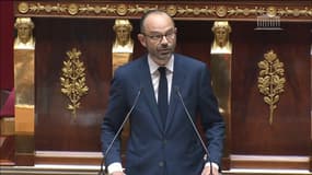 Le Premier ministre, Edouard Philippe, à la tribune de l'Assemblée nationale le 4 juillet 2017.